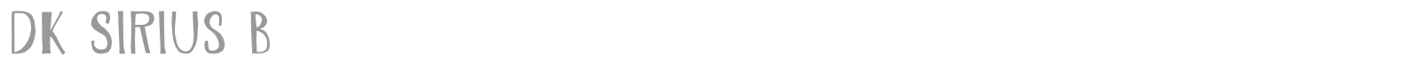 DK Sirius B font preview